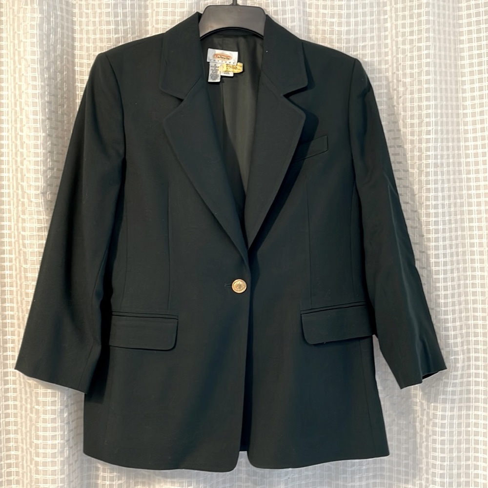 Vintage Talbots Green Petite Blazer